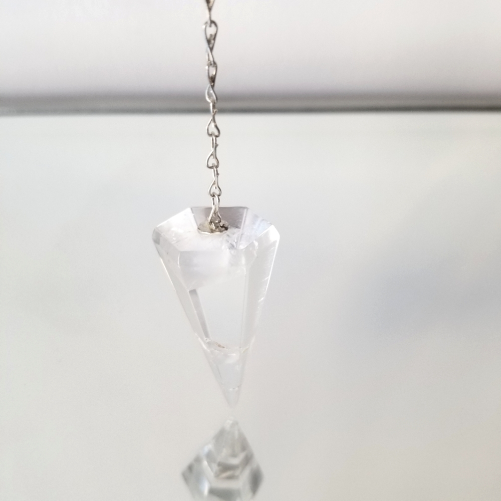 Clear Quartz Crystal Pendulum